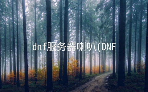 dnf服务器喇叭(DNF：绝版道具都回来了！喇叭商人亏大了，110级不用担心调整箱)