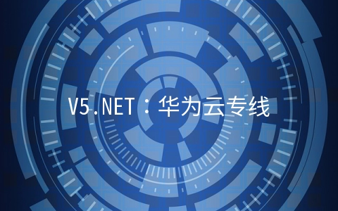 V5.NET：华为云专线(香港)服务器限量7折月付318元起