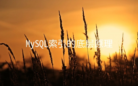 MySQL索引的底层原理怎么理解