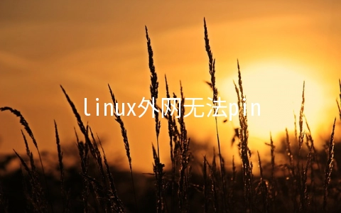 linux外网无法ping通的解决方法 - 行业资讯