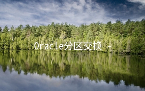 Oracle分区交换 - 关系型数据库