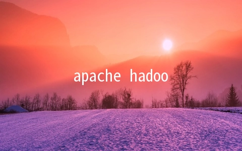 apache hadoop指的是什么意思