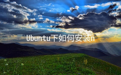Ubuntu下如何安装nodejs