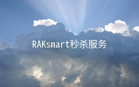RAKsmart秒杀服务器$30/月起,站群服务器$142/月起,美国/日本/韩国/香港机房
